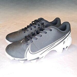Nike Vapor Edge Shark Black White Football Cleats Youth Size 6Y